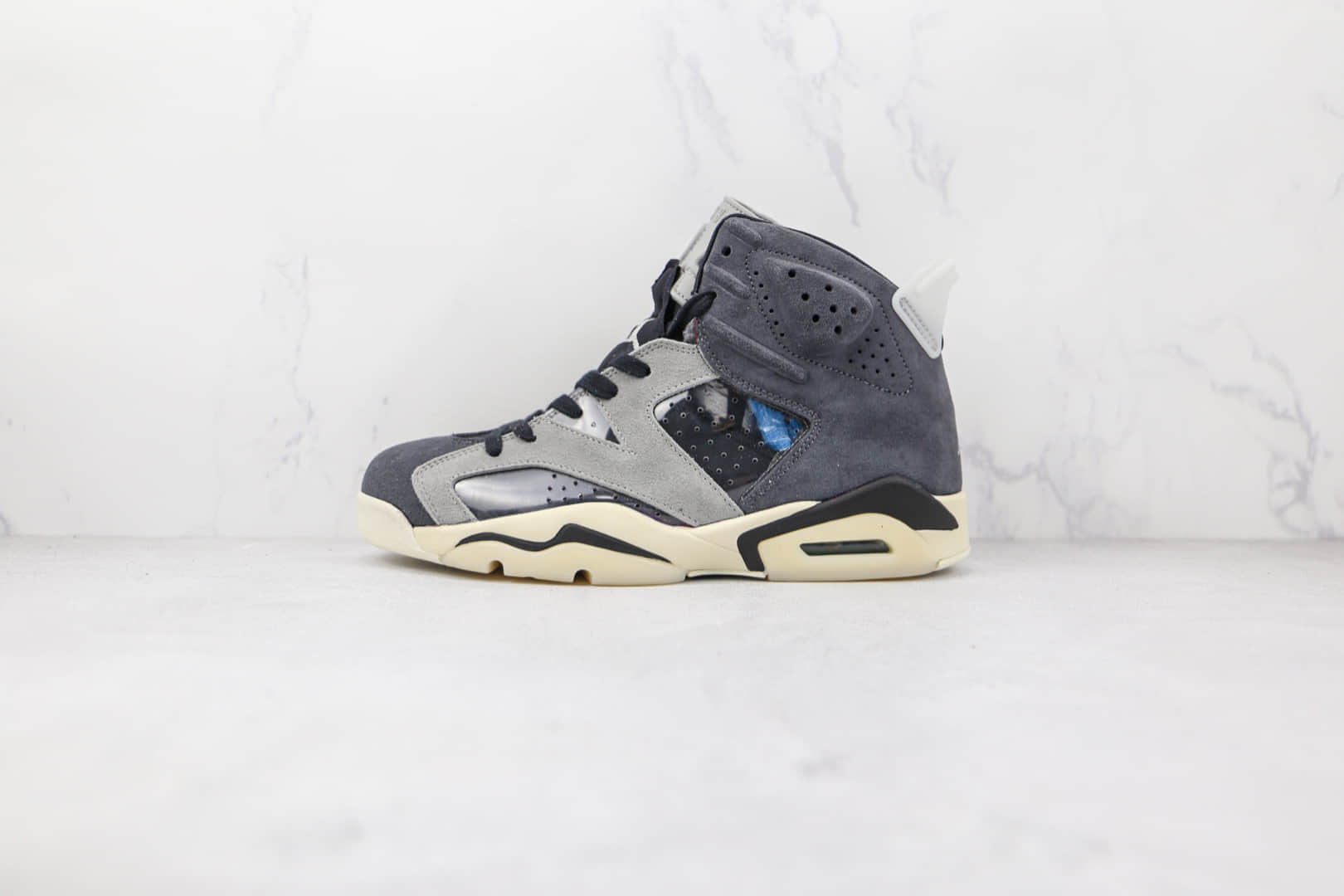 乔丹Air Jordan 6 Retro Smoke Grey纯原版本烟灰色AJ6篮球鞋原档案数据开发 货号：CK6635-001
