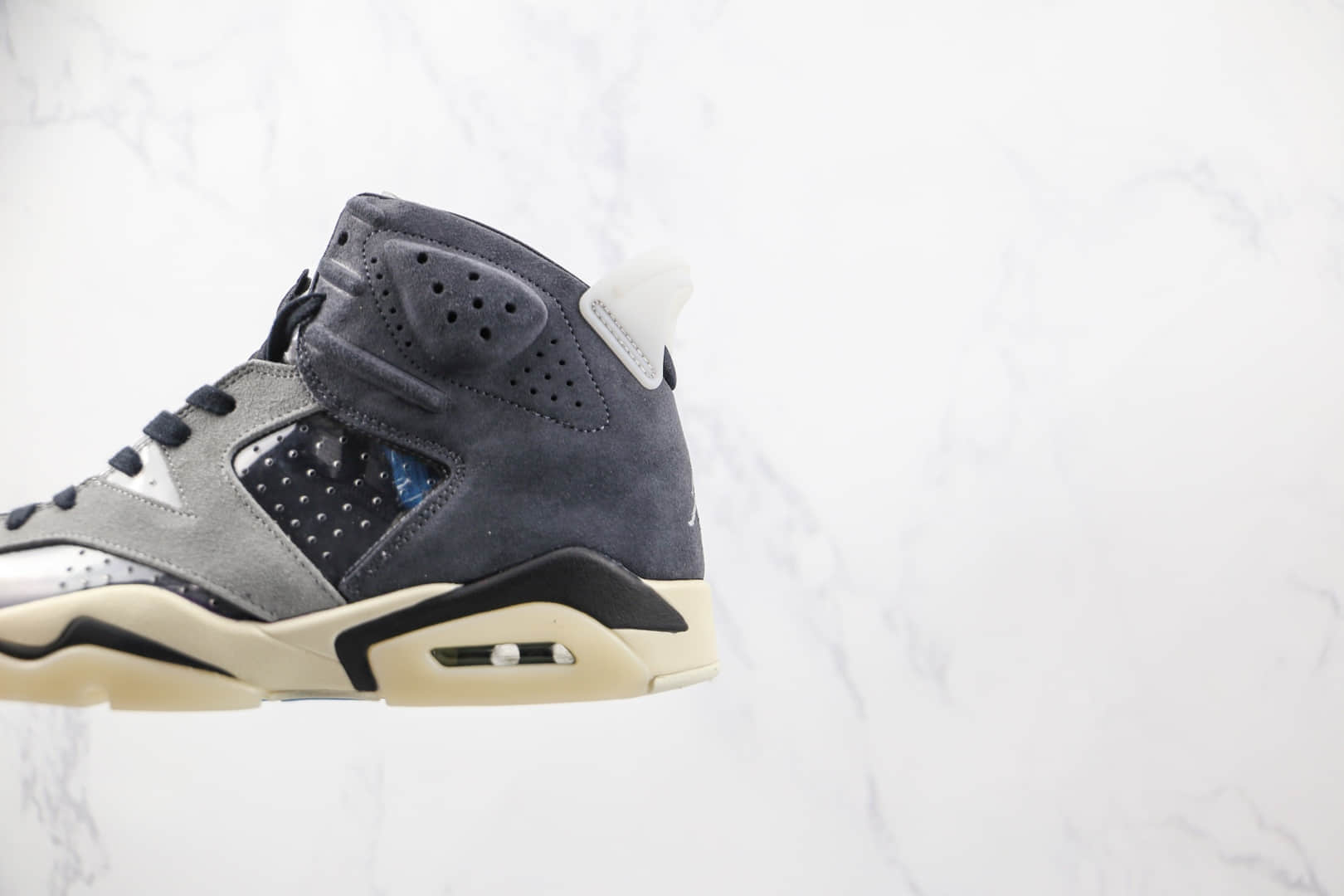 乔丹Air Jordan 6 Retro Smoke Grey纯原版本烟灰色AJ6篮球鞋原档案数据开发 货号：CK6635-001