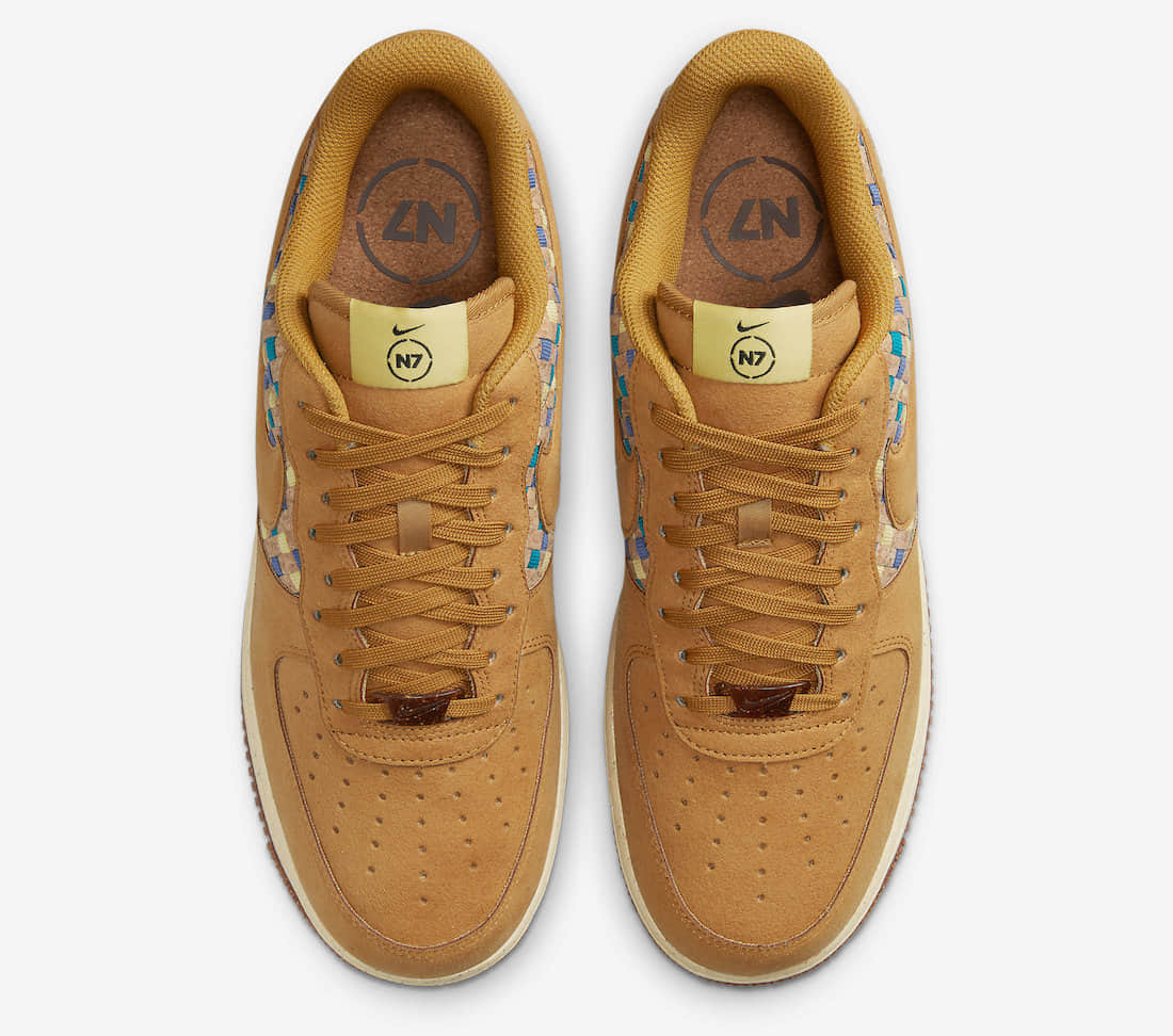 “软木塞”加持!全新AF1 N7官图释出! 货号:DM4956-700