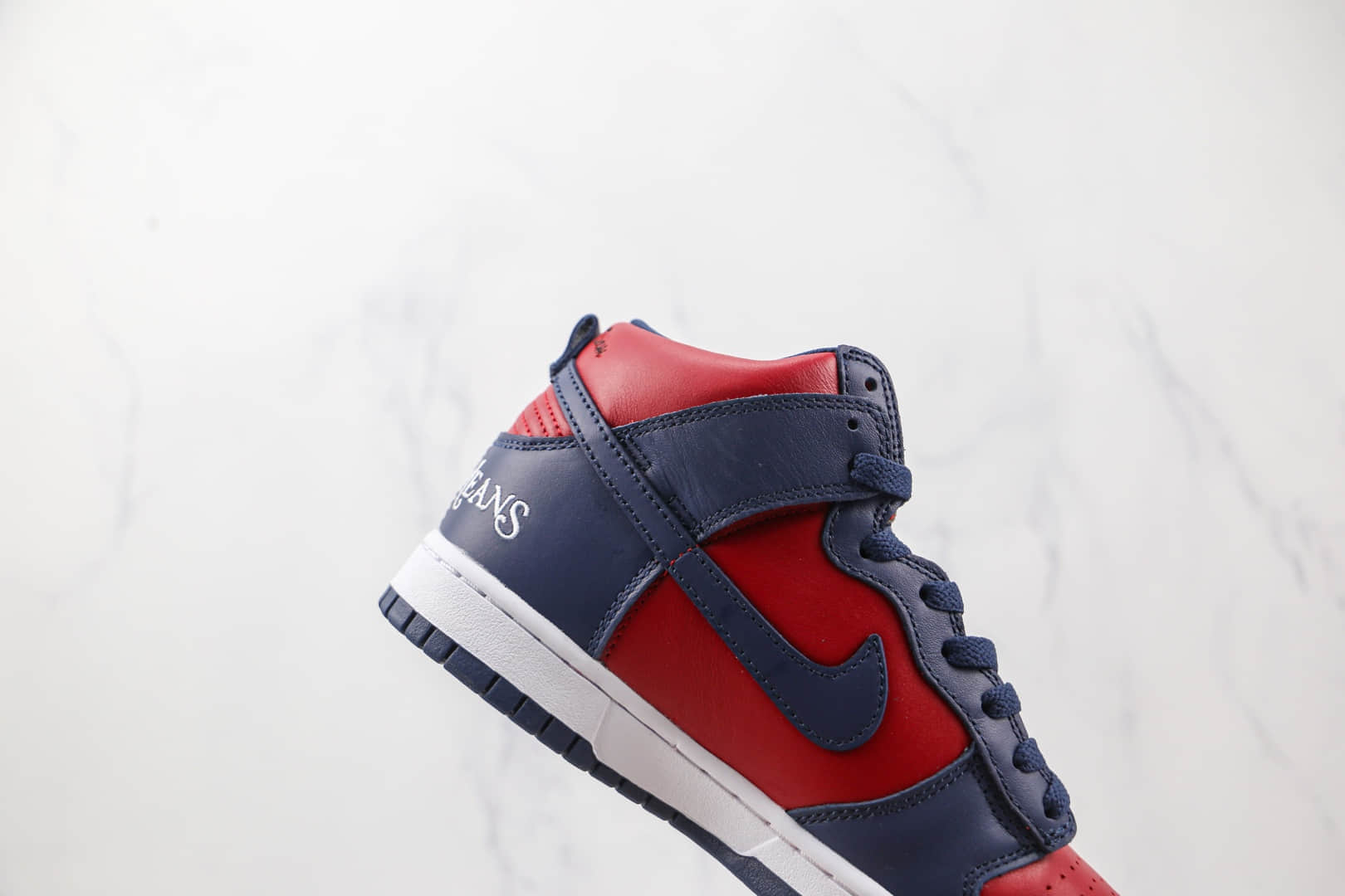 耐克Nike SB Dunk High By Any Means x Supreme联名款纯原版本高帮SB DUNK蓝红色爱心板鞋原档案数据开发 货号:DN3741-600