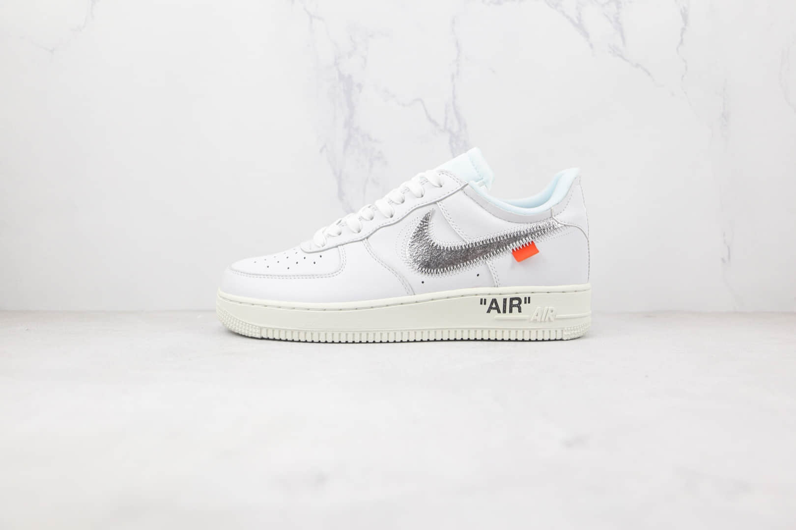 耐克Nike AirForce 1 Low Virgil Abloh x OFF WHITE联名款纯原版本低帮空军一号白色板鞋原档案数据开发 货号:AO4297-100