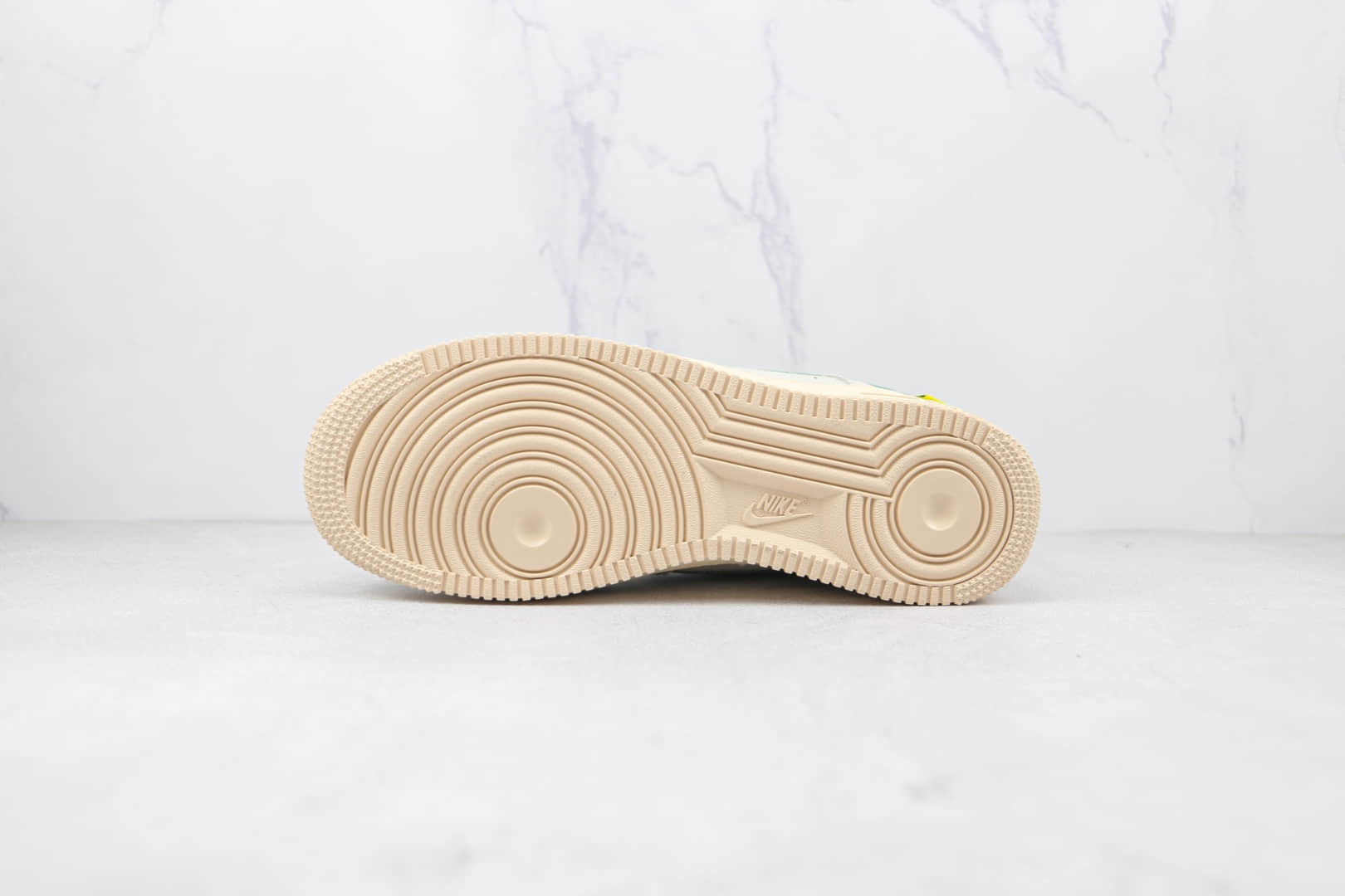 耐克Nike Air Force 1纯原版本低帮空军一号白绿色爆裂纹板鞋内置气垫 货号:DO5876-100