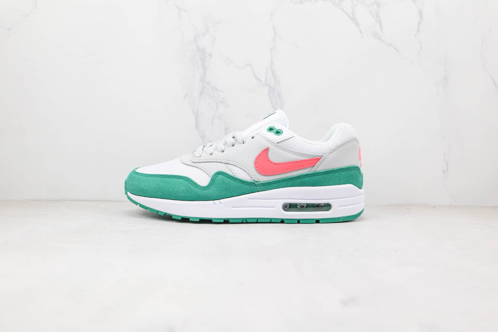 耐克Nike Air Max 1 Monarch 1 x Patta联名款纯原版本西瓜灰绿粉色Max1气垫鞋原楦头纸板打造 货号:AH8145-106