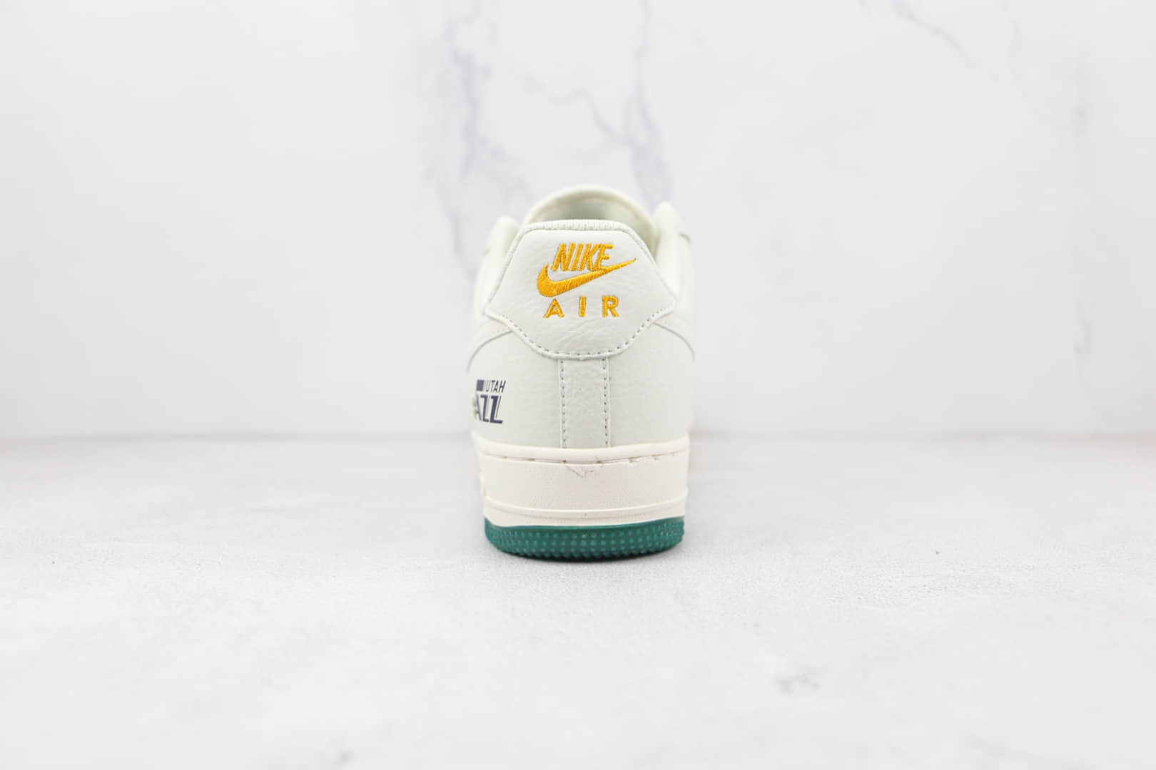 耐克Nike Air Force 1'07纯原版本低帮空军一号白绿黄色双小钩双色底板鞋原档案数据开发 货号:ZJ6695-303