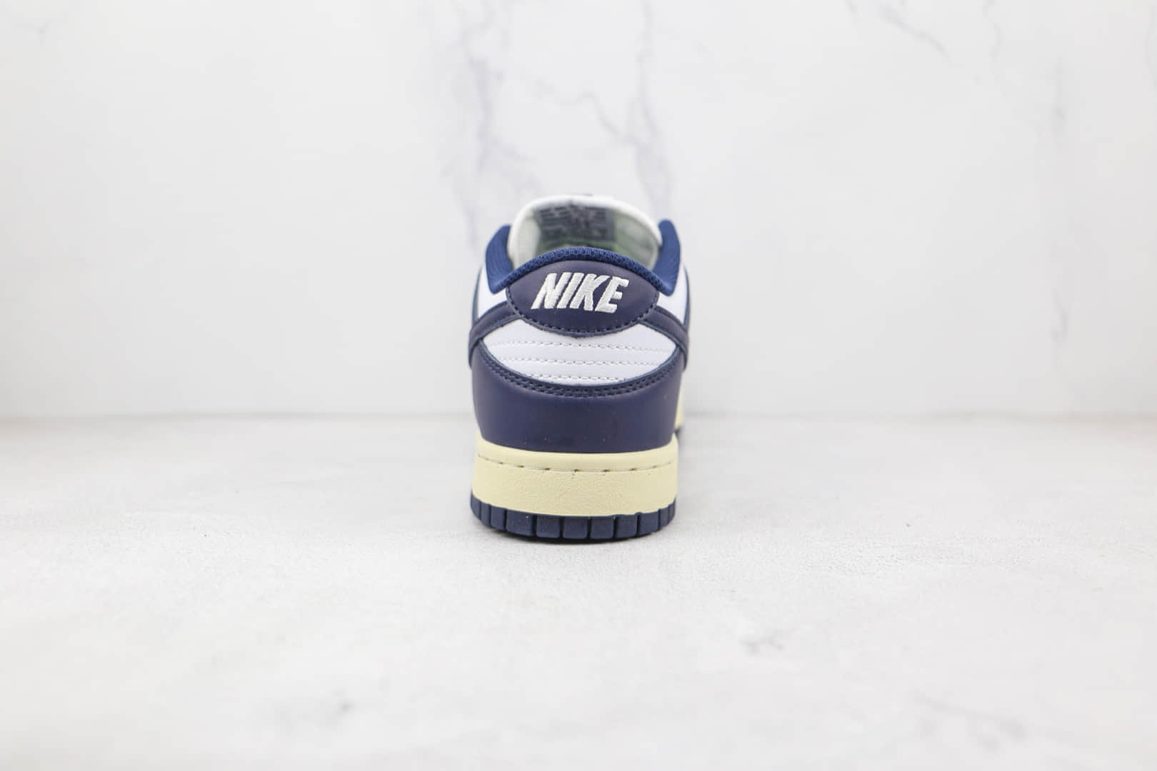 耐克Nike Dunk Low Navy Blue纯原版本低帮DUNK海军蓝白蓝色板鞋原楦头纸板打造 货号：DD1503-115