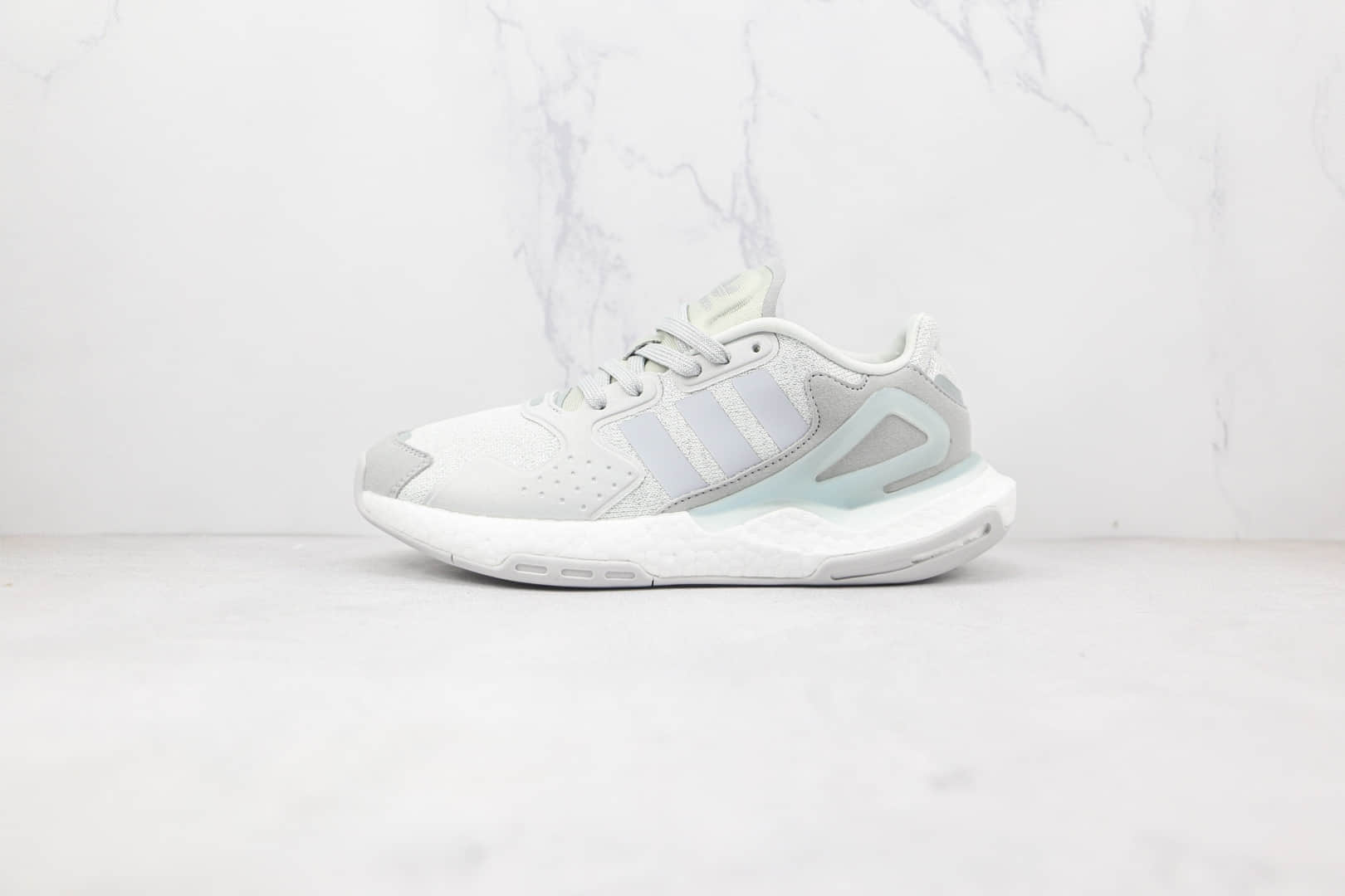 阿迪达斯Adidas Day Jogger 2020 Boost纯原版本夜行者二代冰蓝银丝点爆米花跑鞋原盒原标 货号:FW5901