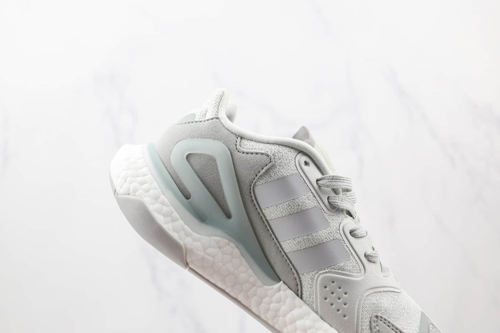 阿迪达斯Adidas Day Jogger 2020 Boost纯原版本夜行者二代冰蓝银丝点爆米花跑鞋原盒原标 货号:FW5901