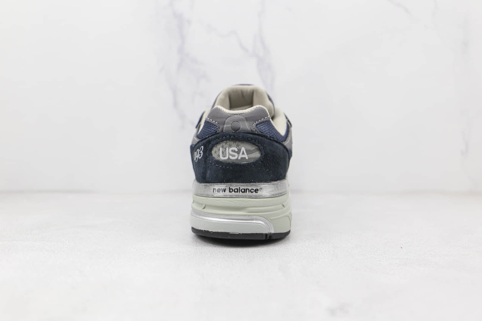 新百伦New Balance in USA MR993GL纯原版本灰蓝色NB993复古慢跑鞋原楦头纸板打造 货号：MR993NV