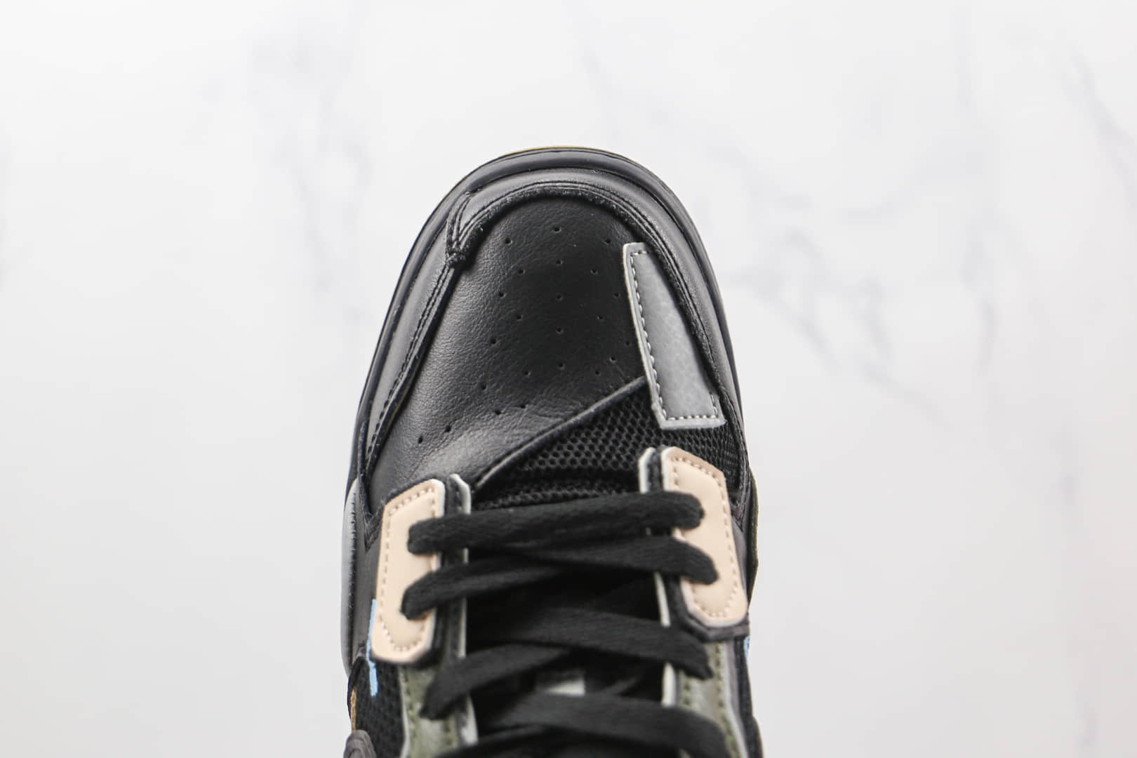 耐克Nike Dunk Scrap Black Gum纯原版本低帮DUNKScrap系列黑胶缝合怪板鞋原楦头纸板打造 货号：DB0500-001