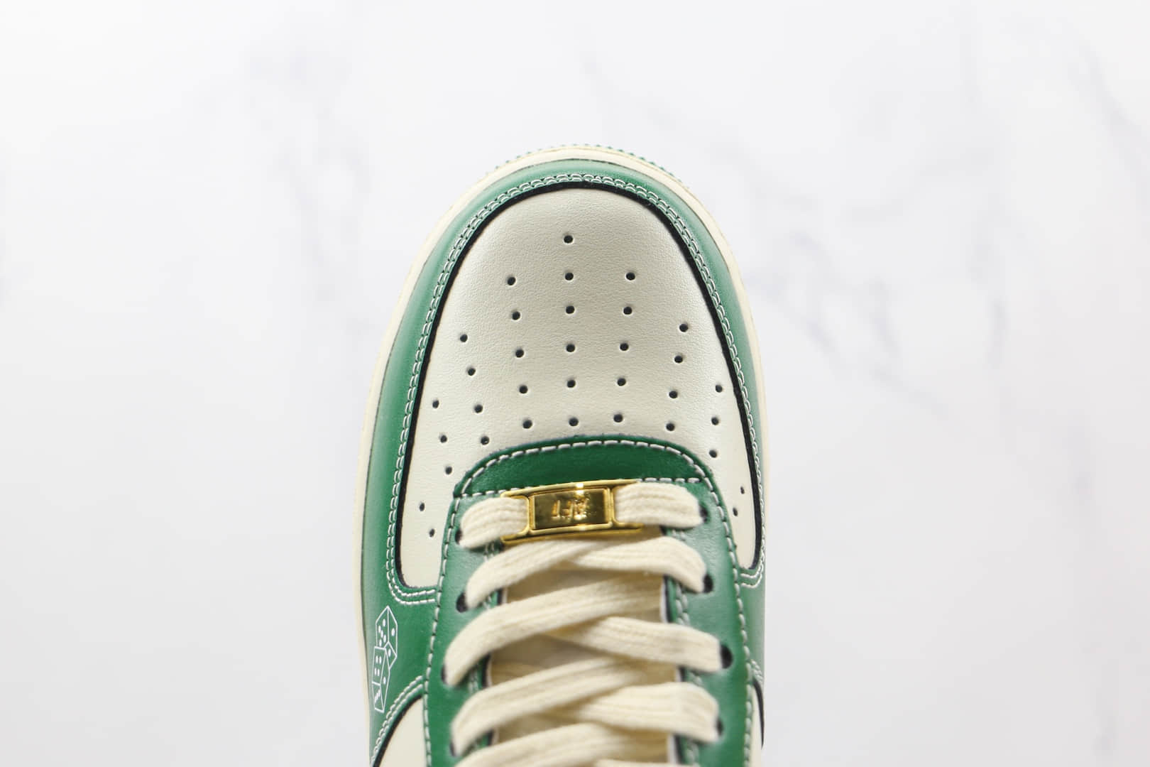 耐克Nike Air Force 1纯原版本低帮空军一号白绿色麻将骰子发财板鞋内置气垫 货号:CW2288-666