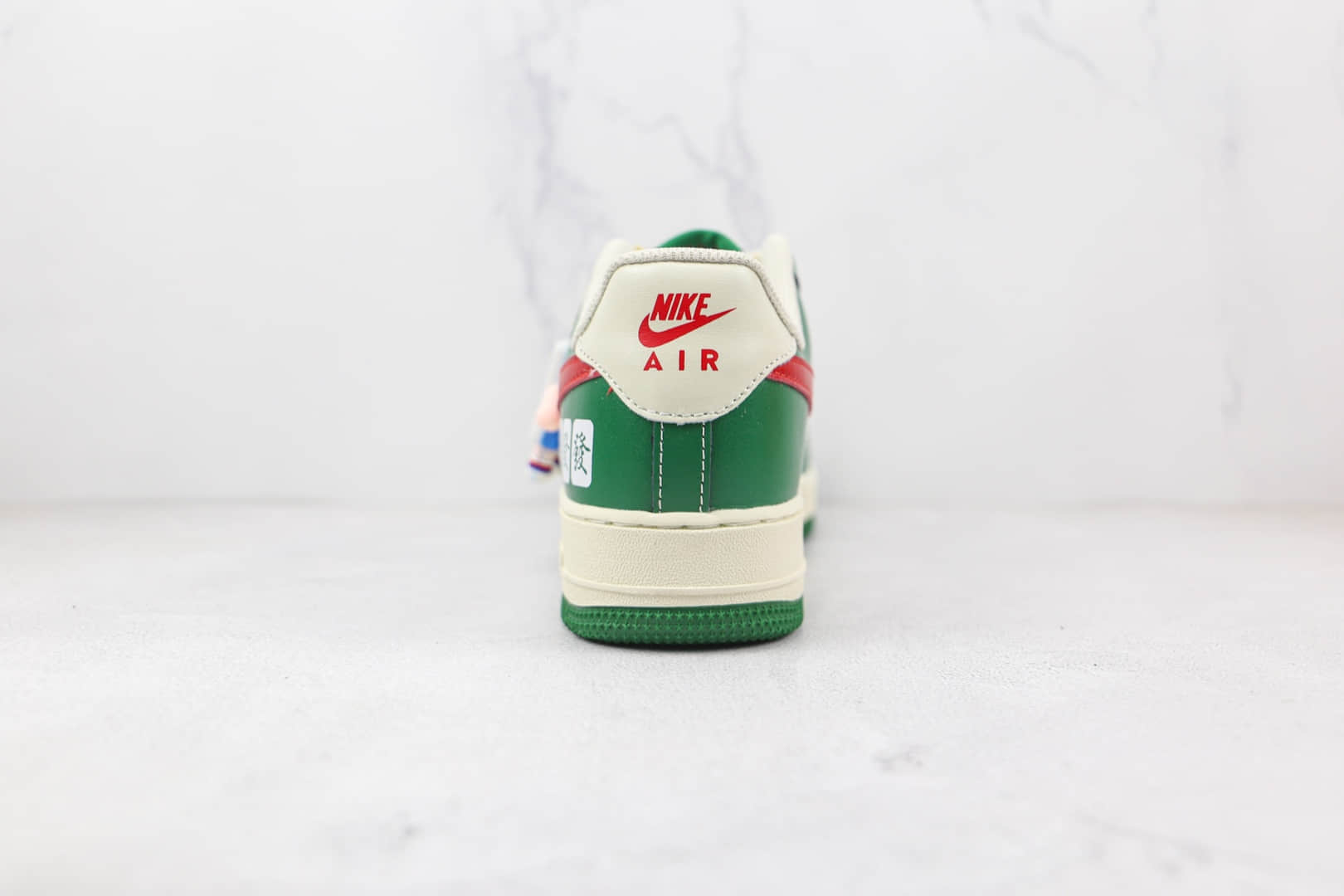 耐克Nike Air Force 1纯原版本低帮空军一号白绿色麻将骰子发财板鞋内置气垫 货号:CW2288-666