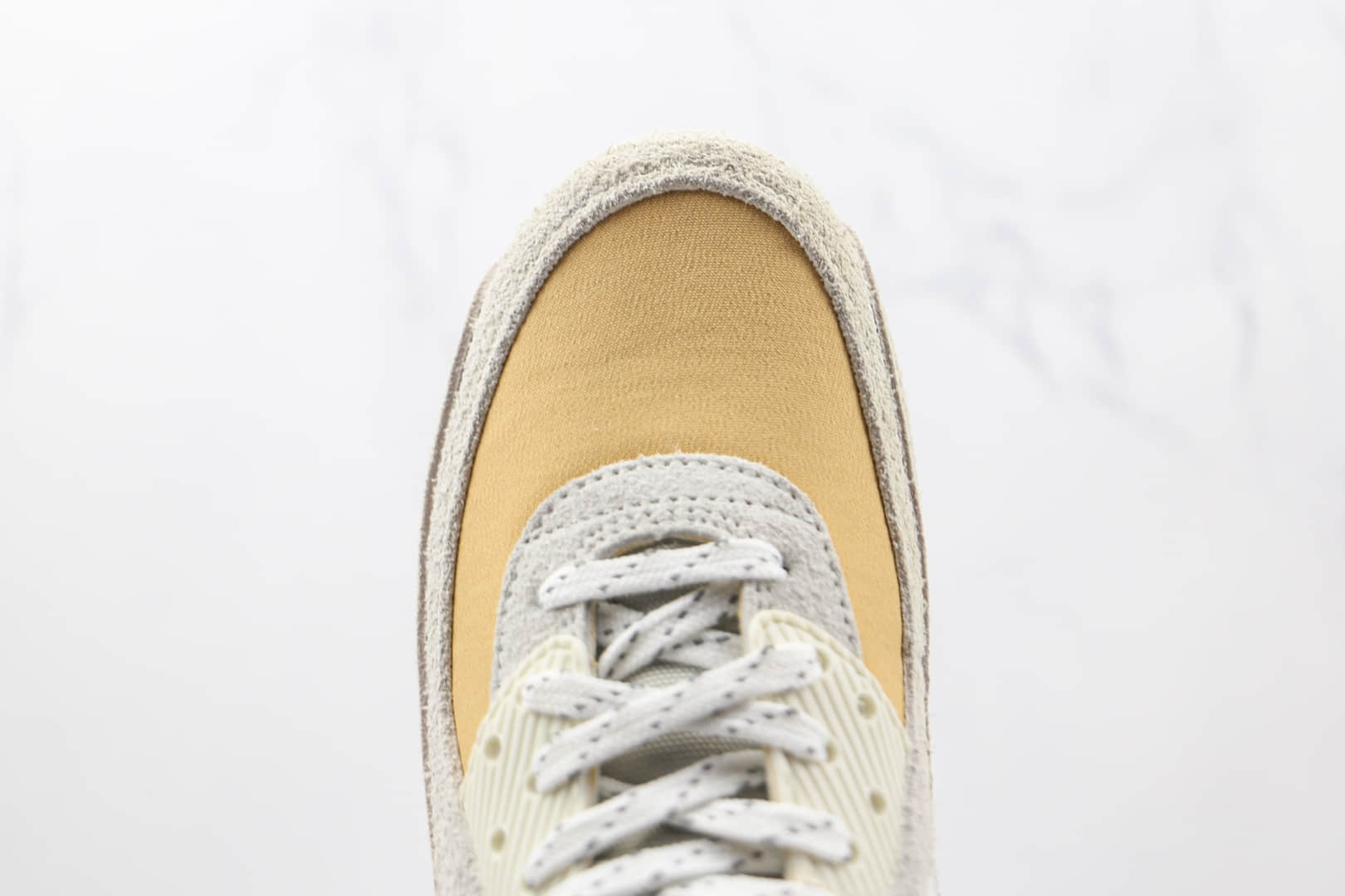 耐克Nike Air Max 90纯原版本米黄色麂皮Max90气垫鞋原盒原标 货号：DC5271-737