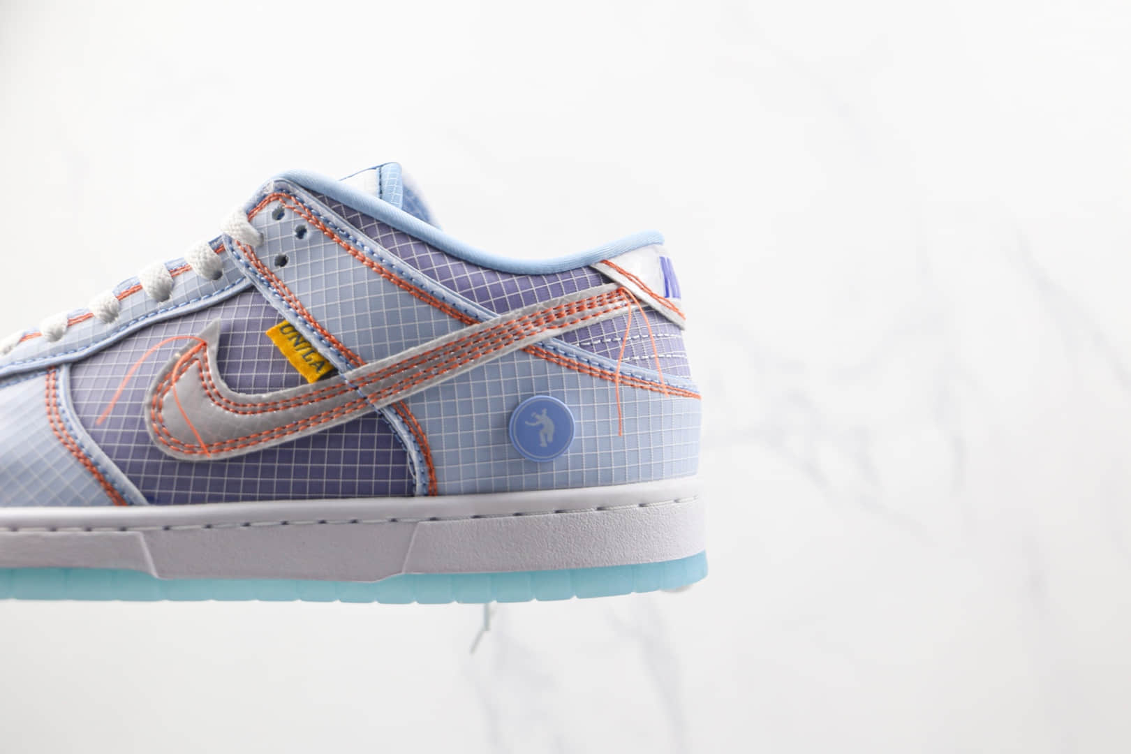 耐克Nike Dunk Low x Union联名款纯原版本低帮DUNK紫金湖人缝线网格网面板鞋内置气垫 货号:DJ9649-400