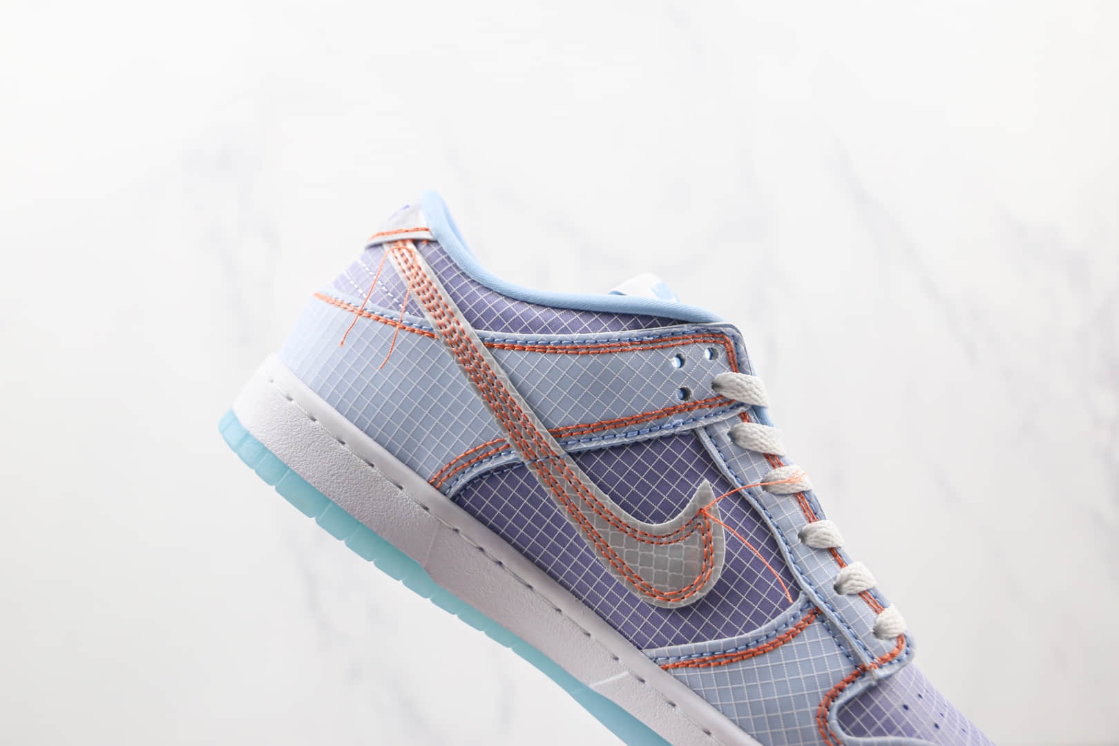 耐克Nike Dunk Low x Union联名款纯原版本低帮DUNK紫金湖人缝线网格网面板鞋内置气垫 货号:DJ9649-400