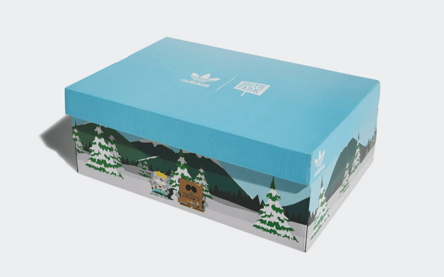 卡通机器人鞋舌!全新《南方公园》 x adidas联名官图释出! 货号:GY6475