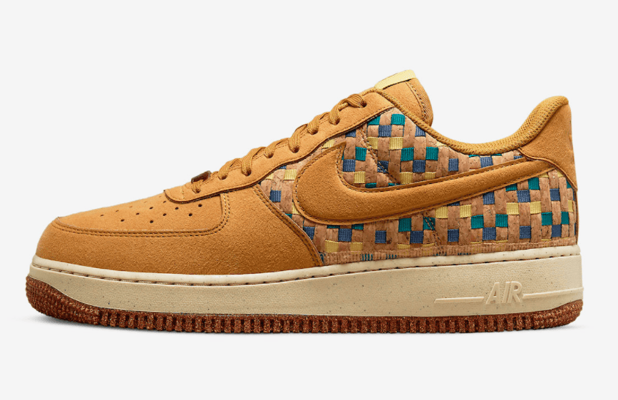 “软木塞”加持!全新AF1 N7官图释出! 货号:DM4956-700