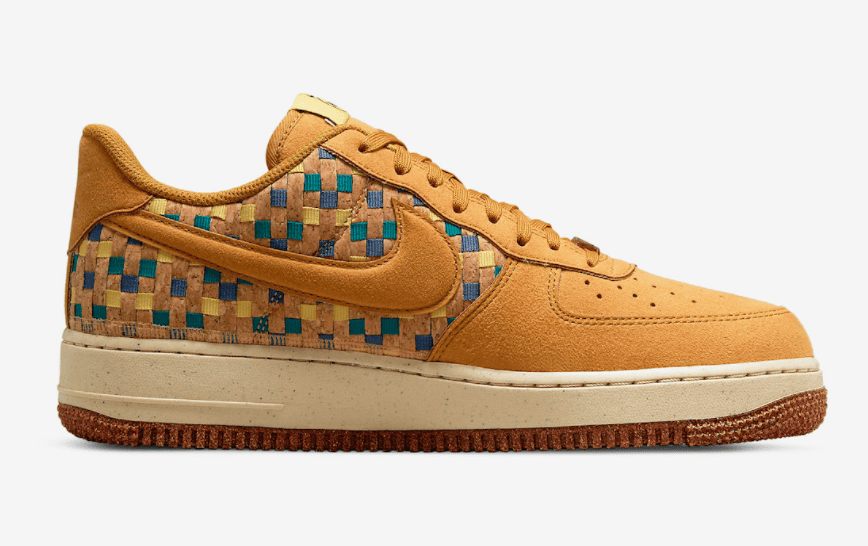 “软木塞”加持!全新AF1 N7官图释出! 货号:DM4956-700