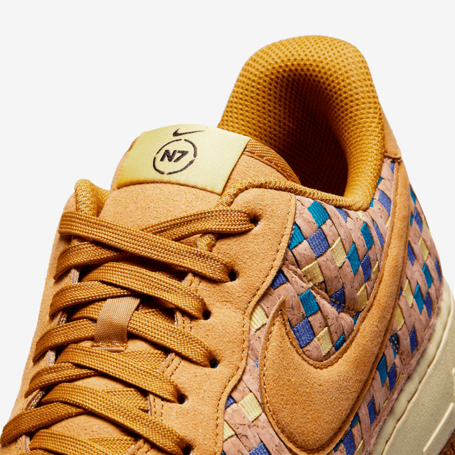 “软木塞”加持!全新AF1 N7官图释出! 货号:DM4956-700