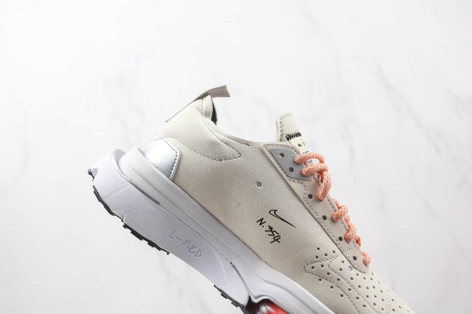 耐克Nike Air Zoom Type N.354纯原版本解构气垫跑鞋灰橙色原盒原标 货号:DB5459-002