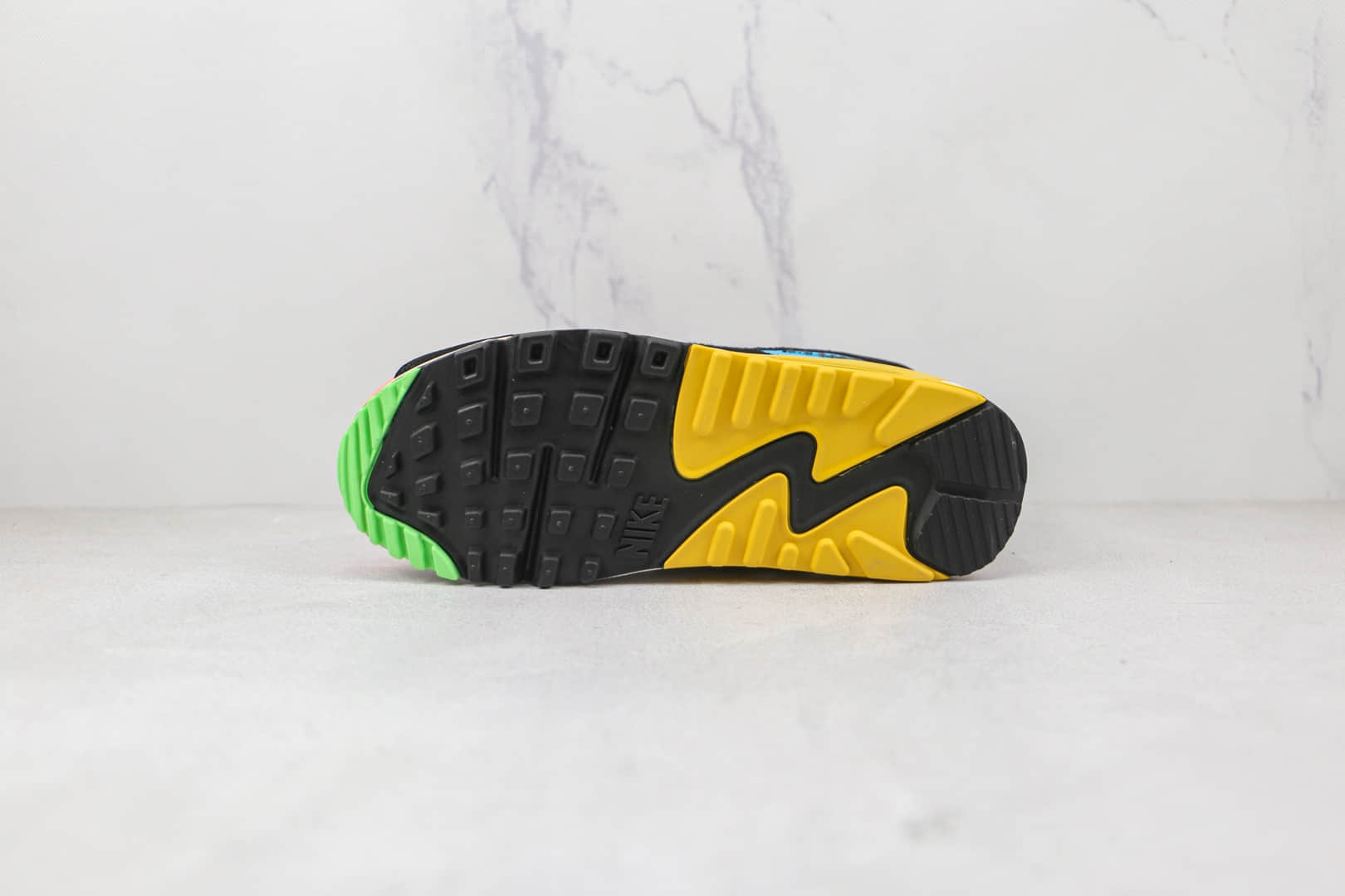 耐克Nike Air Max 90公司级版本复古气垫跑鞋黑粉绿色原盒原标 货号:CT1891-600