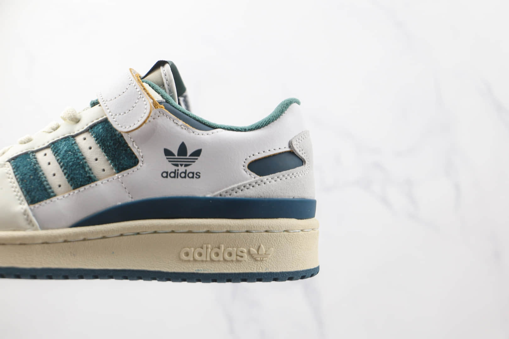 阿迪达斯Adidas originals Forum 84 low纯原版本魔术贴白绿色复古板鞋原楦头纸板打造 货号:GX4536