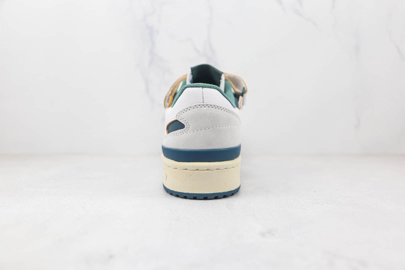 阿迪达斯Adidas originals Forum 84 low纯原版本魔术贴白绿色复古板鞋原楦头纸板打造 货号:GX4536