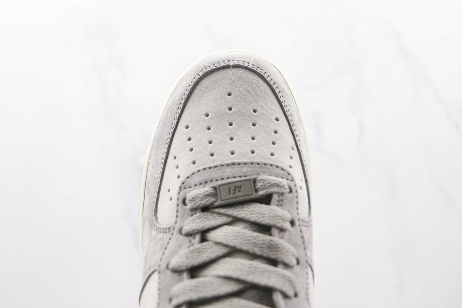 耐克Nike Air Force 1‘07 Mid纯原版本中帮空军一号麂皮灰色板鞋内置气垫 货号:DG9158-616