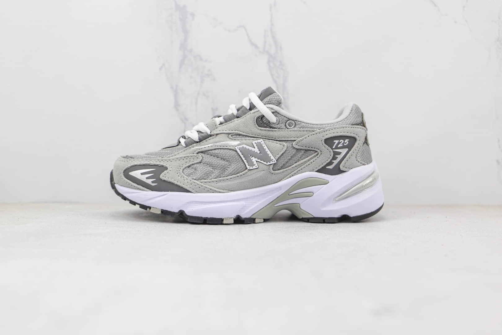 新百伦New Balance 725纯原版本灰色NB725李知恩同款复古老爹鞋原盒原标 货号:ML725P