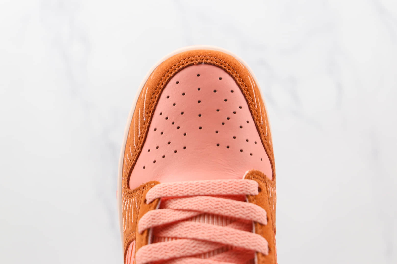 耐克Nike Dunk Low NH “Winter Solstice”Orange-Crimson BlissNike Dunk Low纯原版本低帮DUNK冬至限定落日刺绣夕阳红脏橙色板鞋原盒原标 货号:DO6723-800