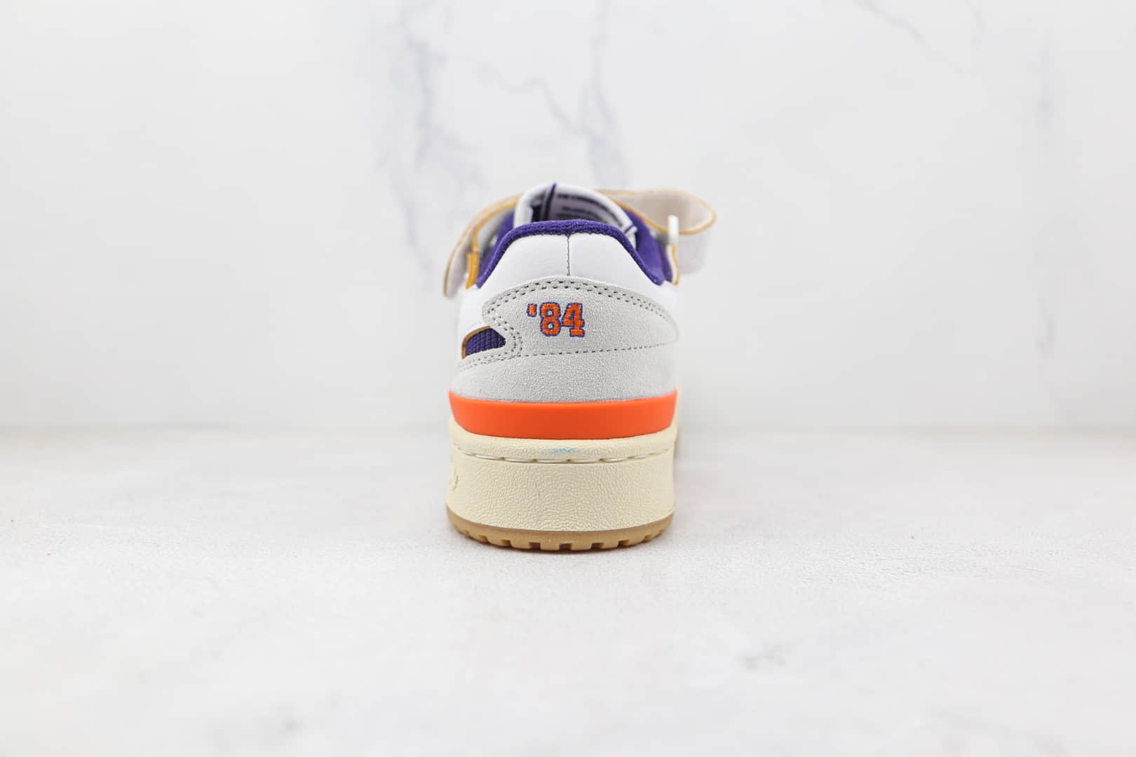 阿迪达斯Adidas originals Forum 84 low纯原版本三叶草白紫色Forum84复古板鞋原楦头纸板打造 货号:GX9049