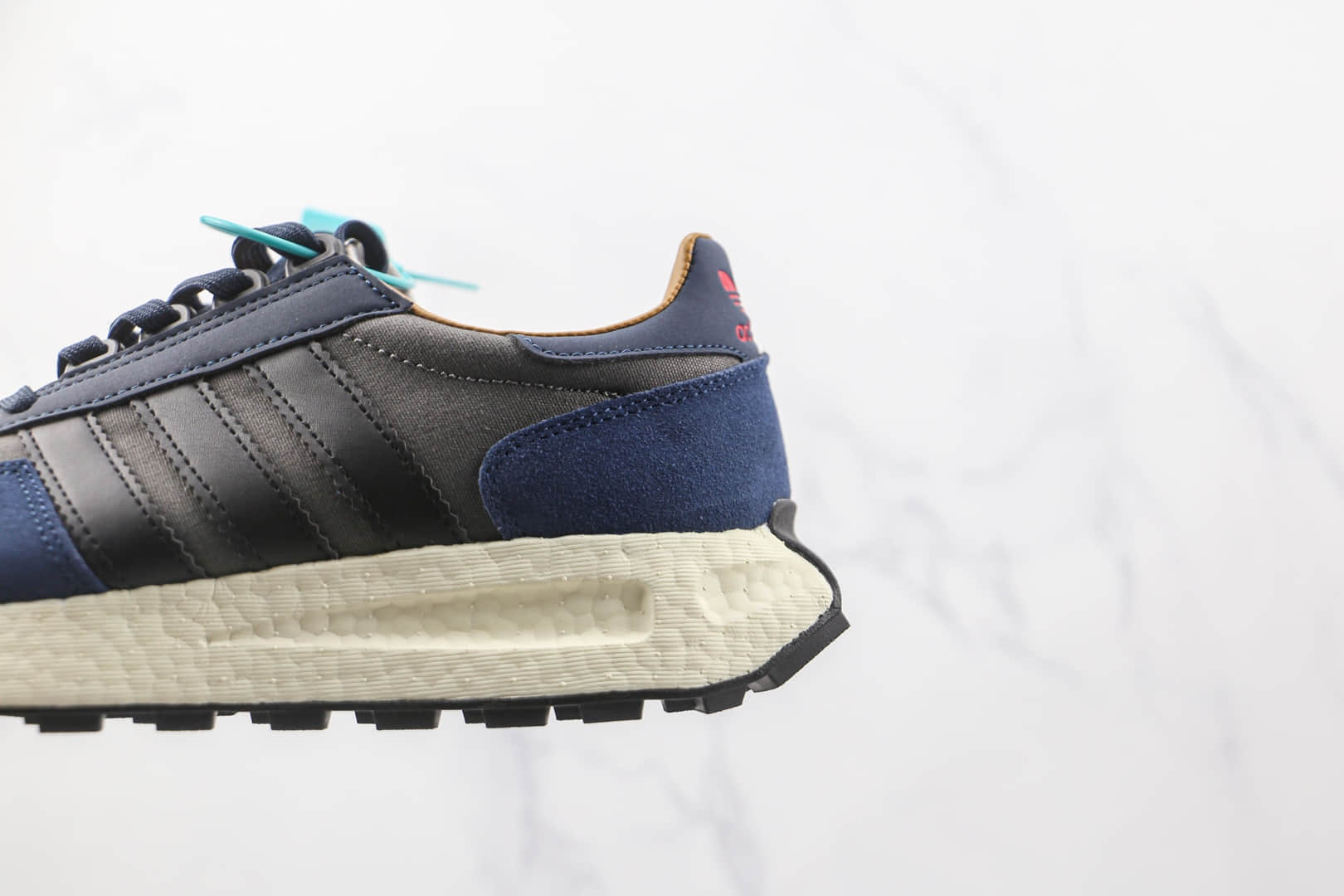 阿迪达斯Adidas RETROPY E5纯原版本三叶草厚底藏蓝色爆米花跑鞋原盒原标 货号:GX4565