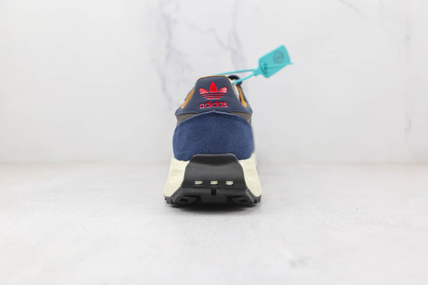 阿迪达斯Adidas RETROPY E5纯原版本三叶草厚底藏蓝色爆米花跑鞋原盒原标 货号:GX4565