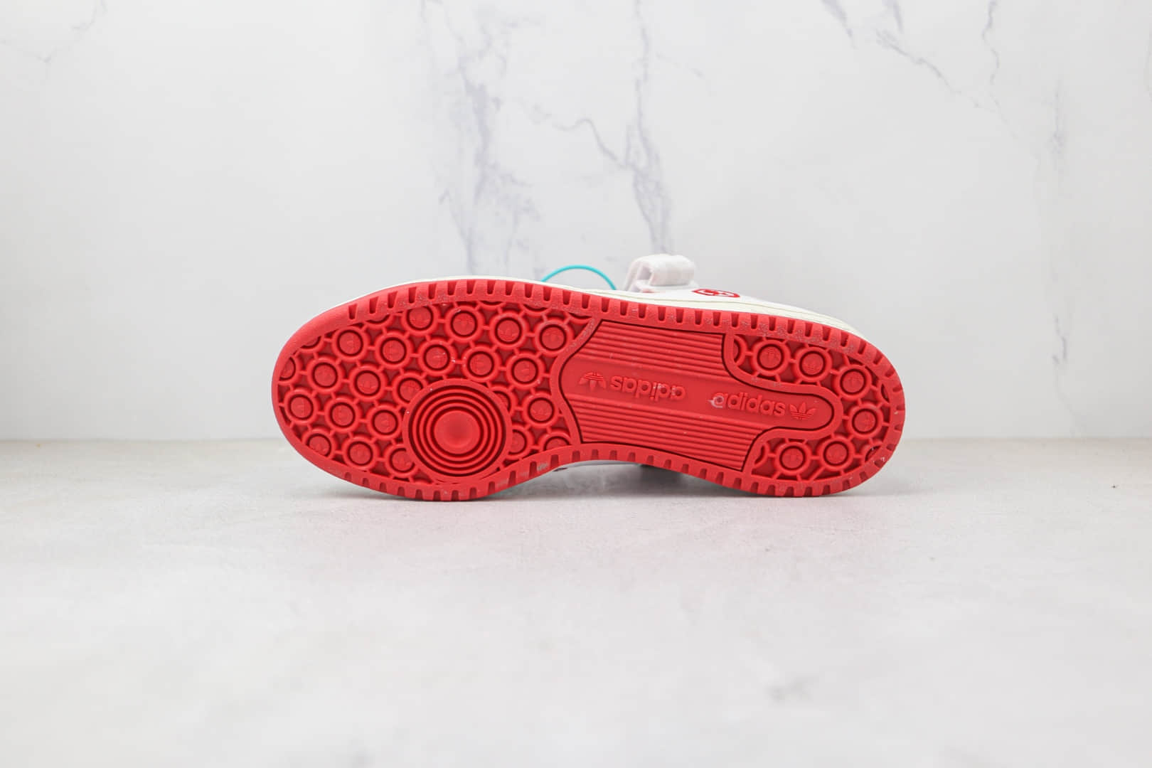 阿迪达斯Adidas Originals Forum Low x Quiccs联名款纯原版本低帮白红涂鸦魔术贴3M反光板鞋原楦头纸板打造 货号:GW3493