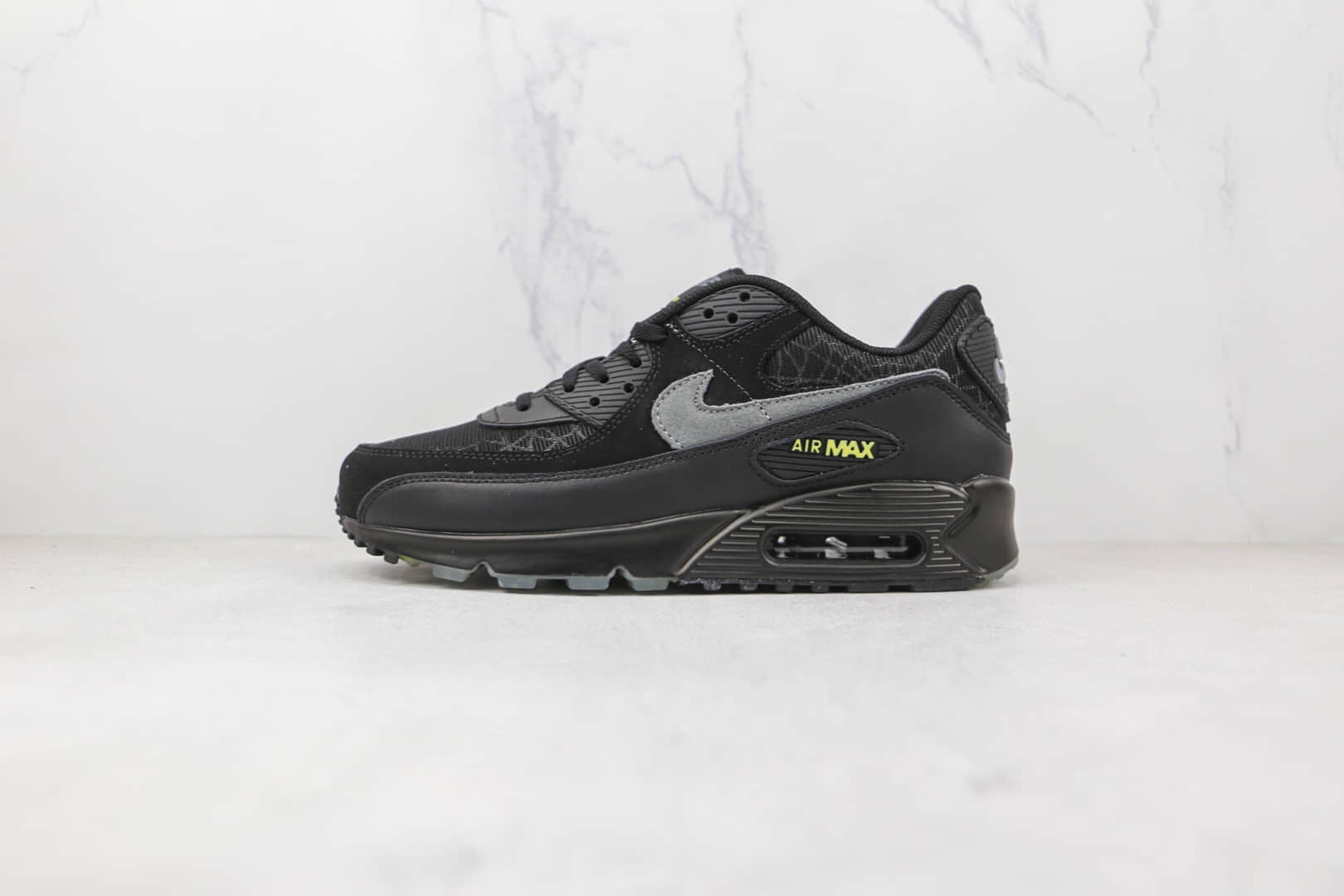 耐克Nike Air Max 90纯原版本黑武士蜘蛛网Max90气垫鞋原档案数据开发 货号:DC3892-001