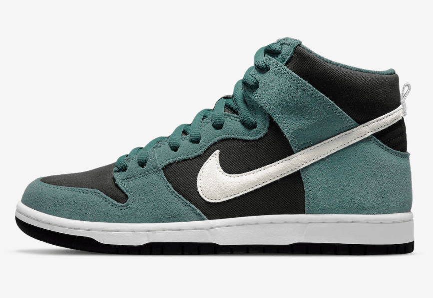 黑绿配色!全新Nike SB Dunk Hi官图释出! 货号:DQ3757-300