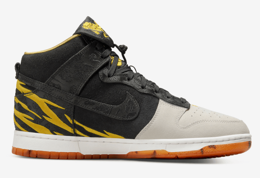 虎年主题!耐克这双高帮Dunk细节满满太用心! 货号:DQ4978-001