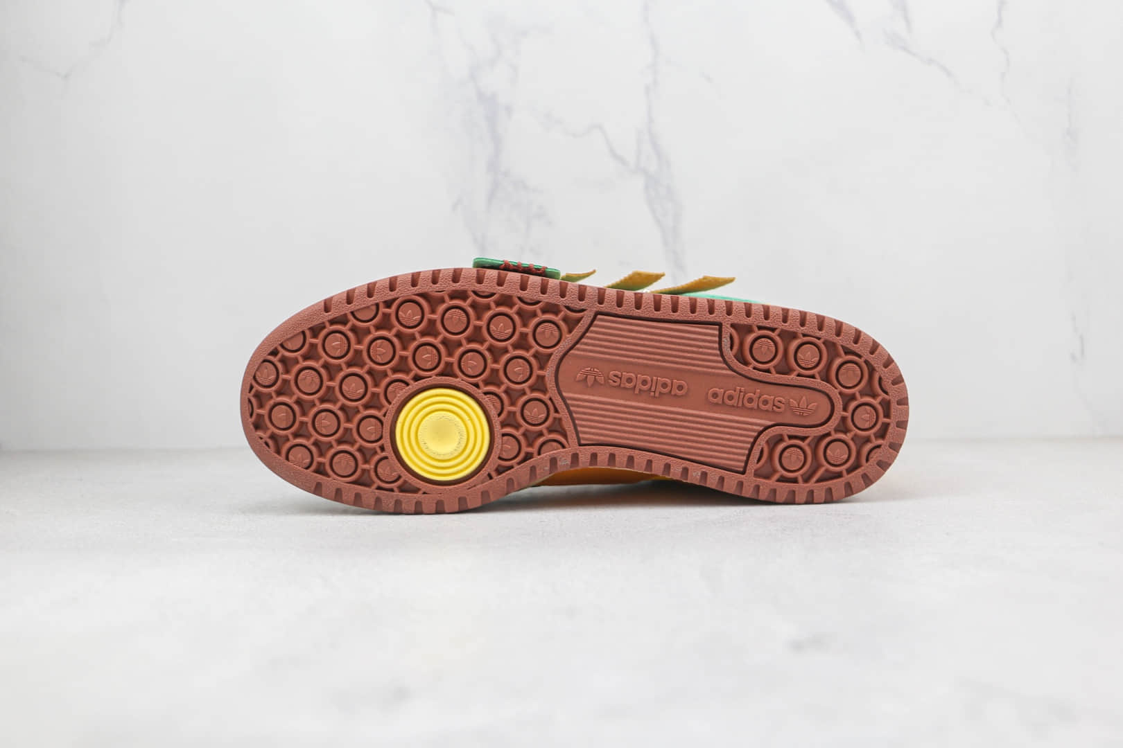 GW8725 阿迪达斯Adidas Originals Forum 84 Low Karoro x Melting Sadness联名款纯原版本低帮Forum84木偶棕绿灯芯绒蓝拼接板鞋原盒原标 货号:GW8725