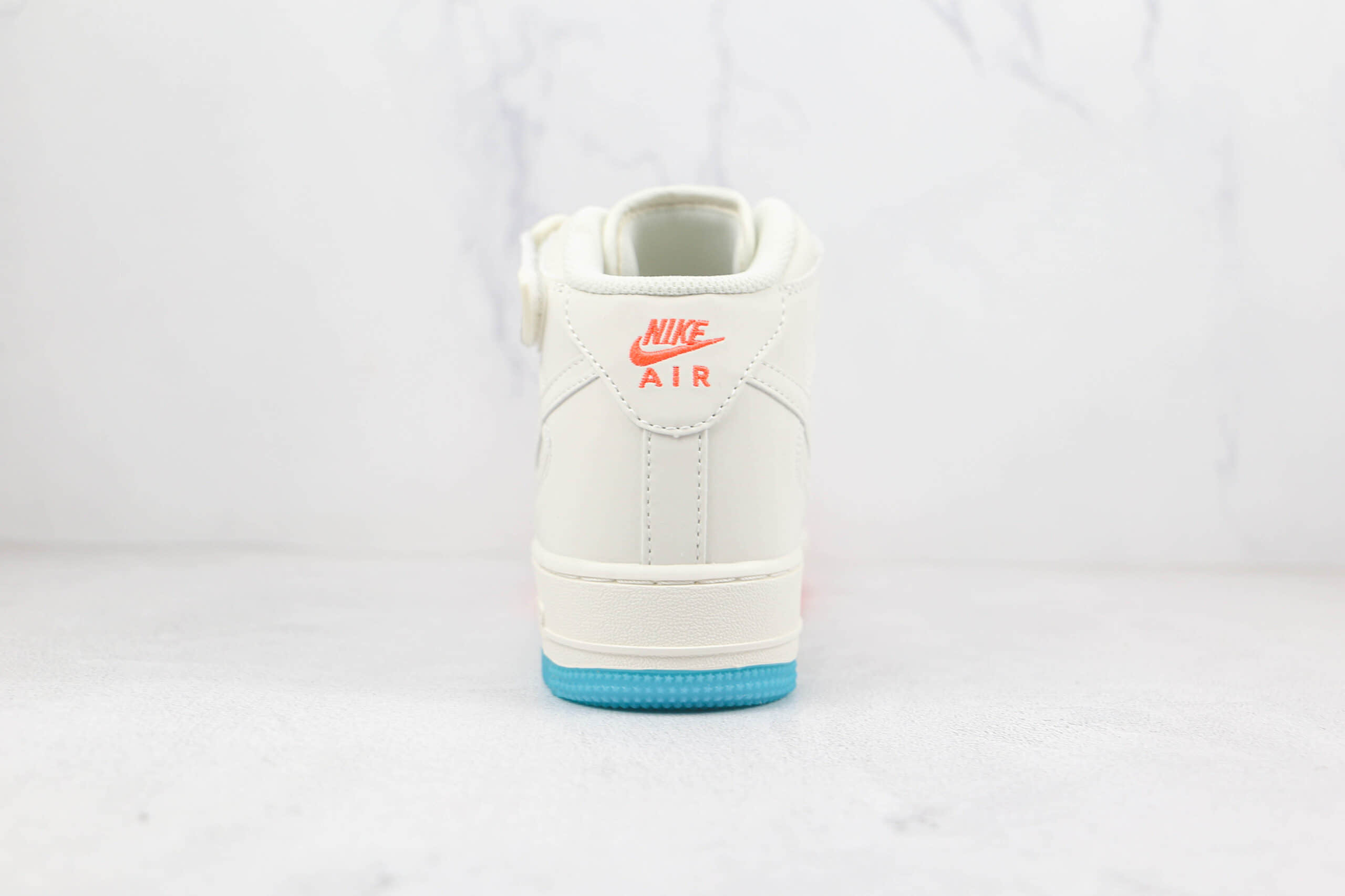 耐克Nike Air Force 1’07 Low纯原版本中帮空军一号白橙双钩板鞋内置气垫 货号:MI9663-536