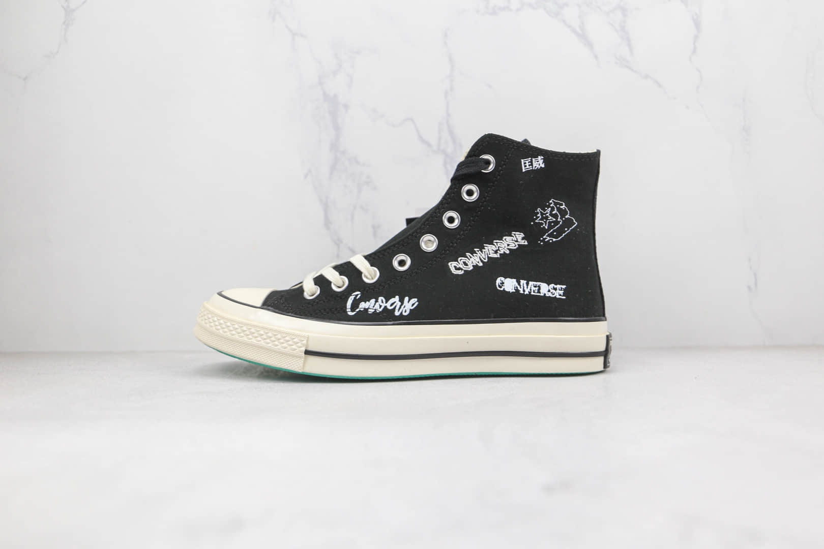 匡威Converse Chuck 1970s公司级版本高帮2022春季花体文字硫化帆布鞋原档案数据开发 货号:166486C