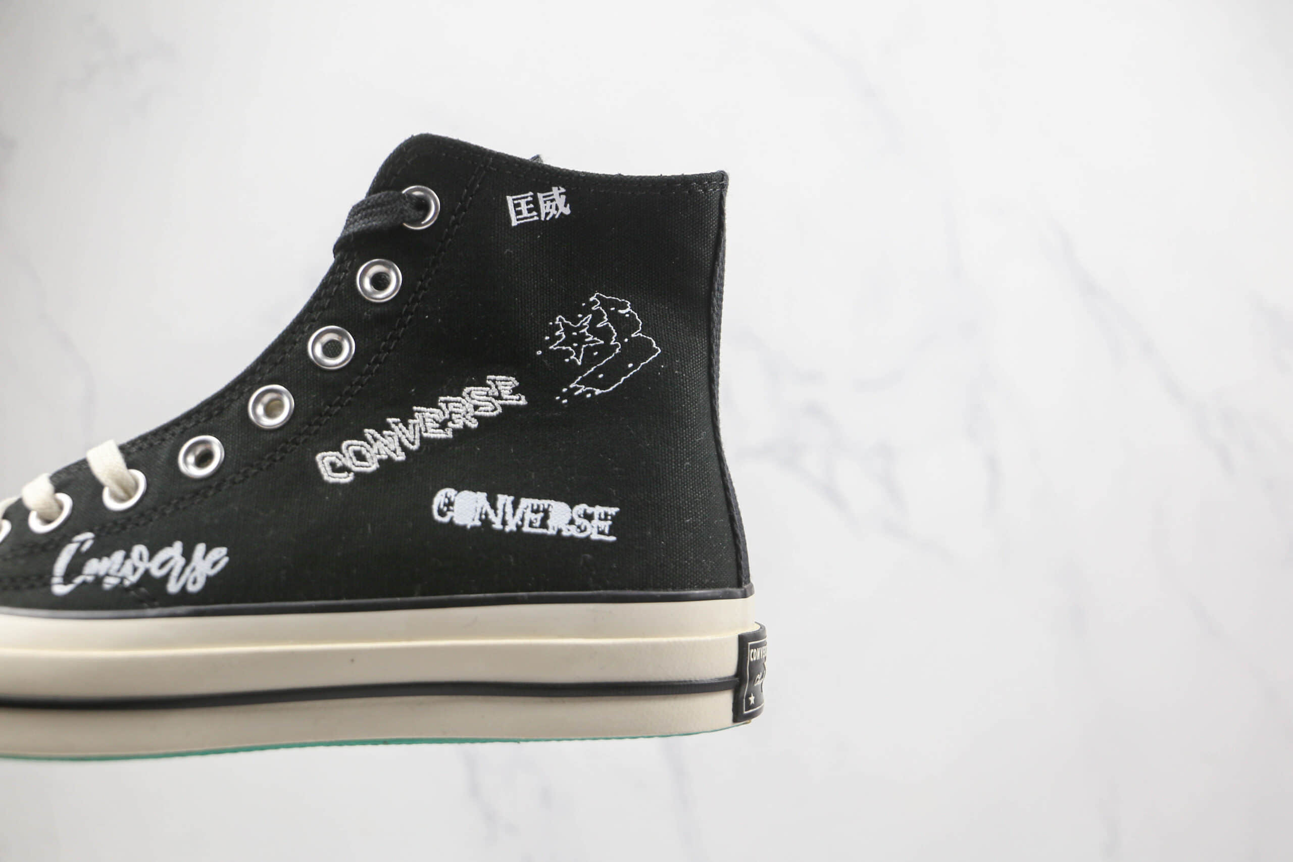 匡威Converse Chuck 1970s公司级版本高帮2022春季花体文字硫化帆布鞋原档案数据开发 货号:166486C
