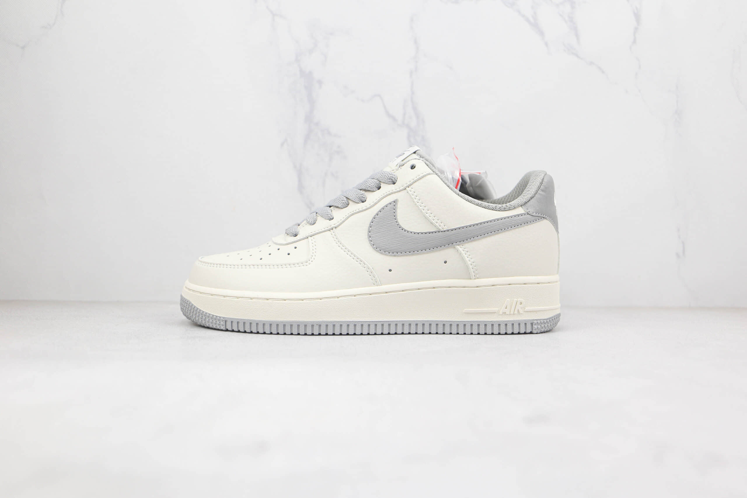 NK6369-566 耐克Nike Air Force 1 07 Low纯原版本低帮空军一号白灰马克笔板鞋内置气垫 货号:NK6369-566