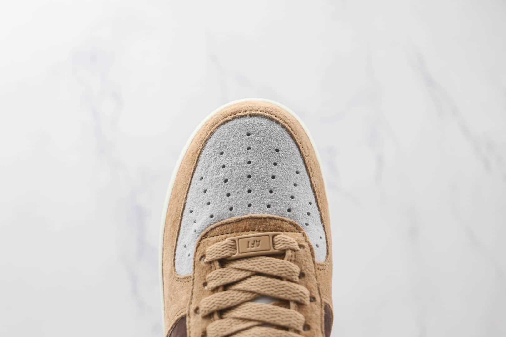 耐克Nike Air Force 1 07 Low纯原版本低帮空军一号麂皮咖啡色拼接板鞋内置气垫 货号:BL3099-233