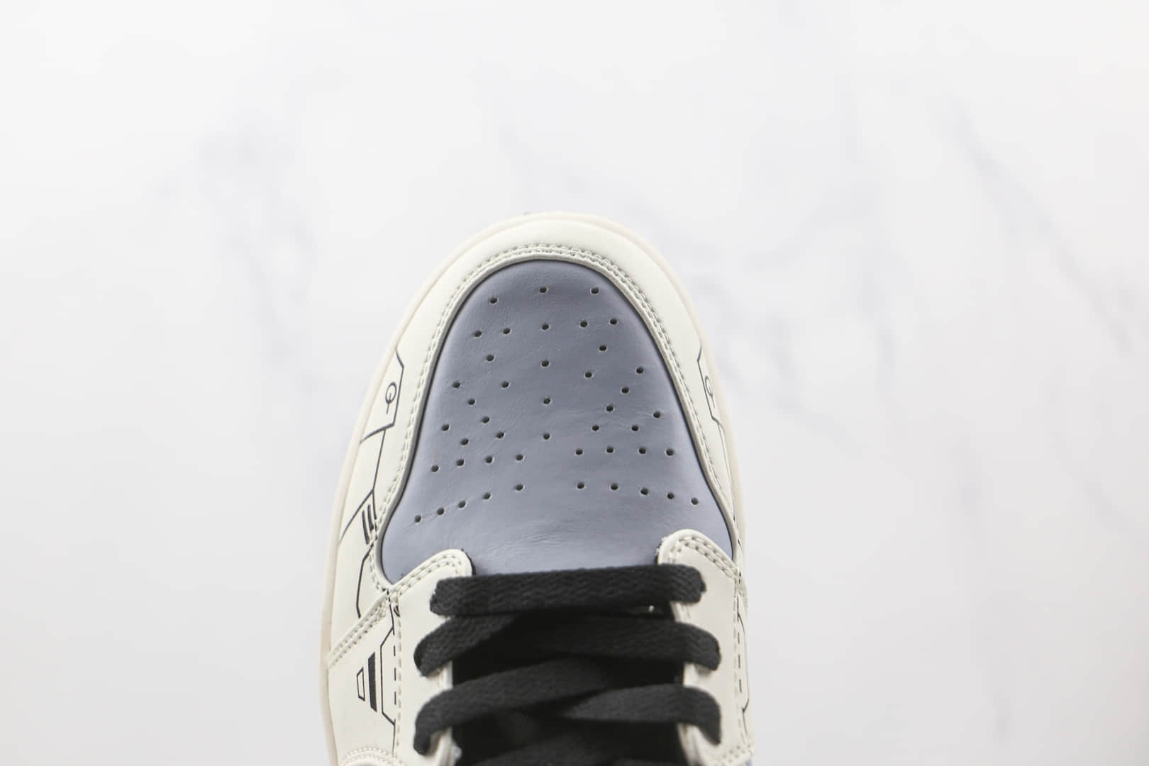 乔丹Air Jordan 1 Mid纯原版本中帮AJ1电玩主题系列白黑雾霾蓝绿游戏印花板鞋原盒原标 货号:554725-170