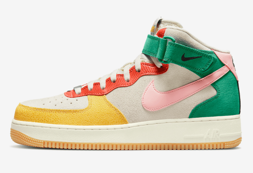 春日活力气息!中帮AF1新配色即将发售! 货号:DR0158-100