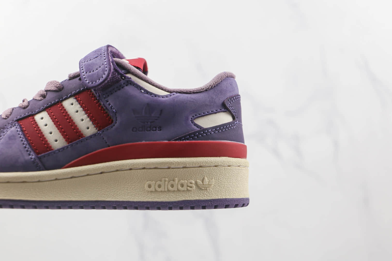 阿迪达斯Adidas originals Forum 84 low纯原版本三叶草Forum84树莓紫魔术贴板鞋原档案数据开发 货号:GX4540