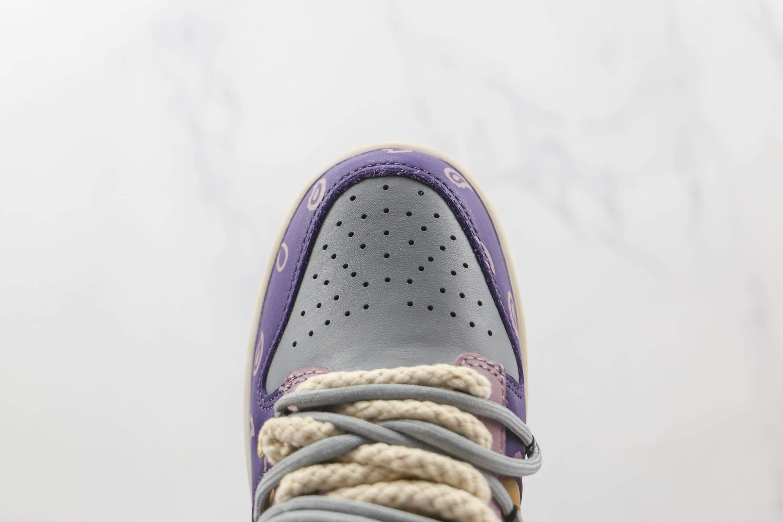 耐克Nike Dunk Low Retro纯原版本低帮DUNK紫棕拼接腰果花配色板鞋原楦头纸板打造 货号:DD1391-700