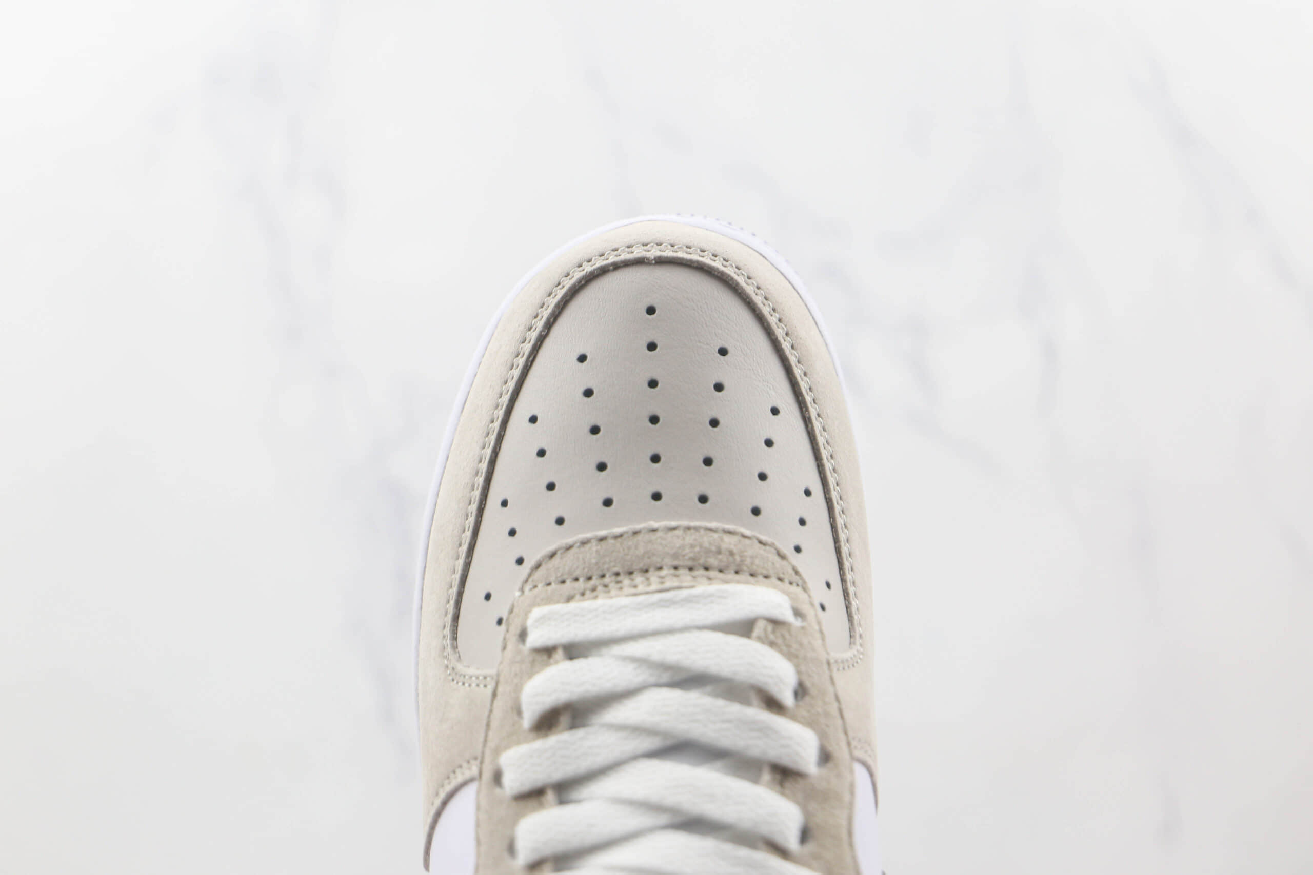 耐克Nike Air Force 1’07 Low纯原版本低帮空军一号白灰蓝麂皮拼接板鞋原楦头纸板打造 货号:LM2033-208