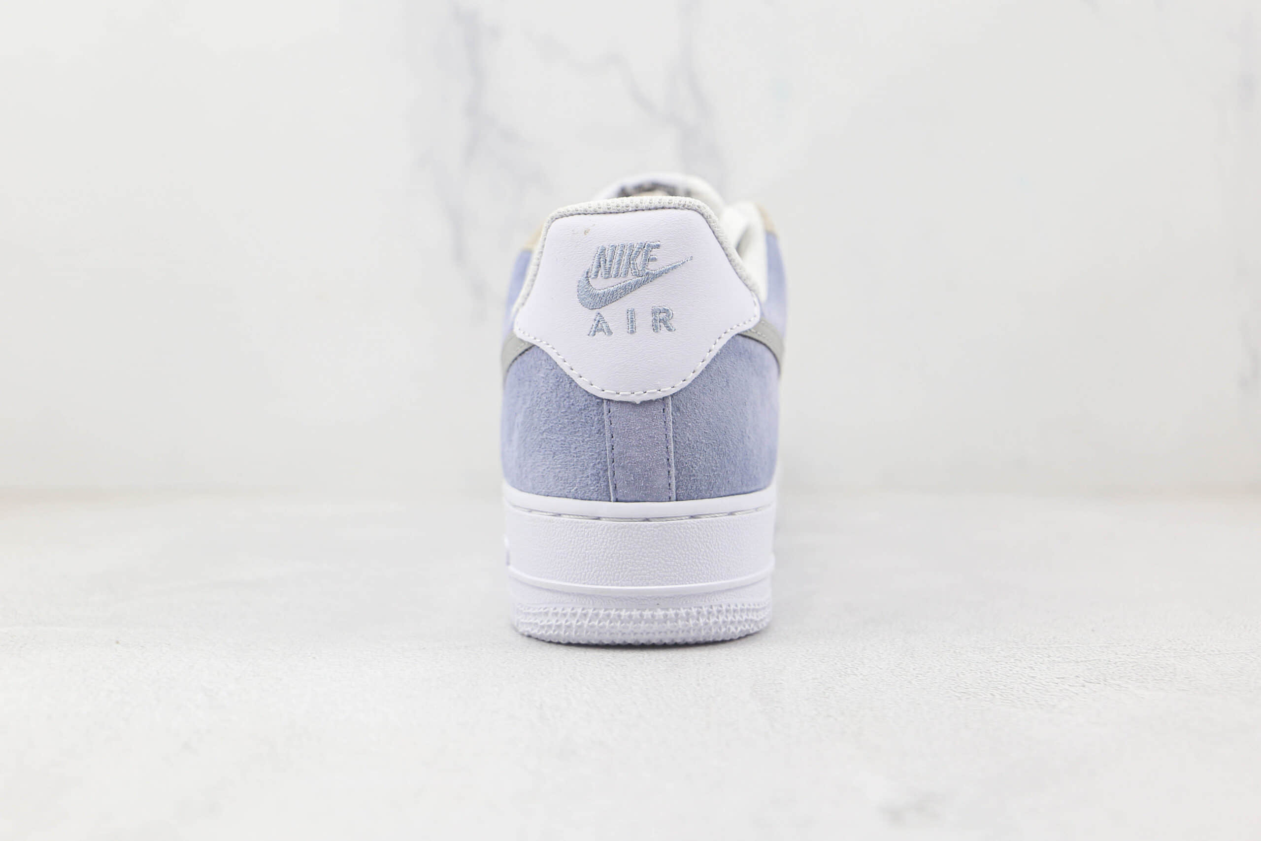 耐克Nike Air Force 1’07 Low纯原版本低帮空军一号白灰蓝麂皮拼接板鞋原楦头纸板打造 货号:LM2033-208