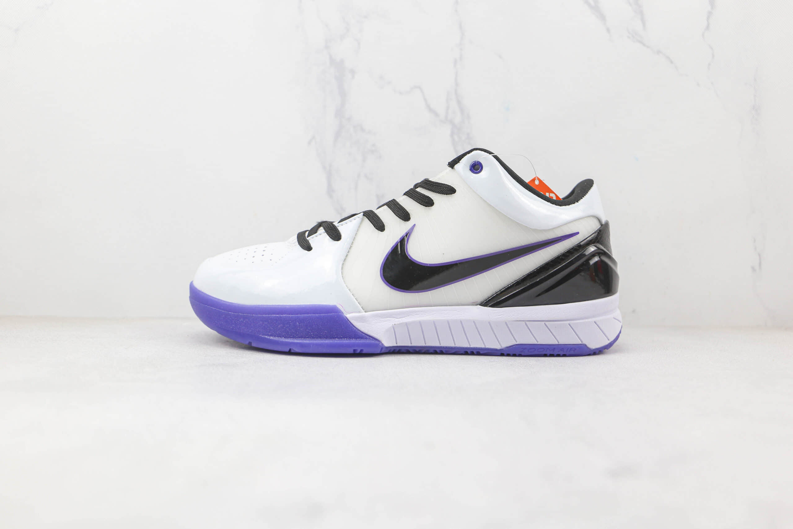 耐克Nike Zoom Kobe 4 lnline纯原版本科比4代白紫色篮球鞋内置碳板支持实战 货号:344335-101