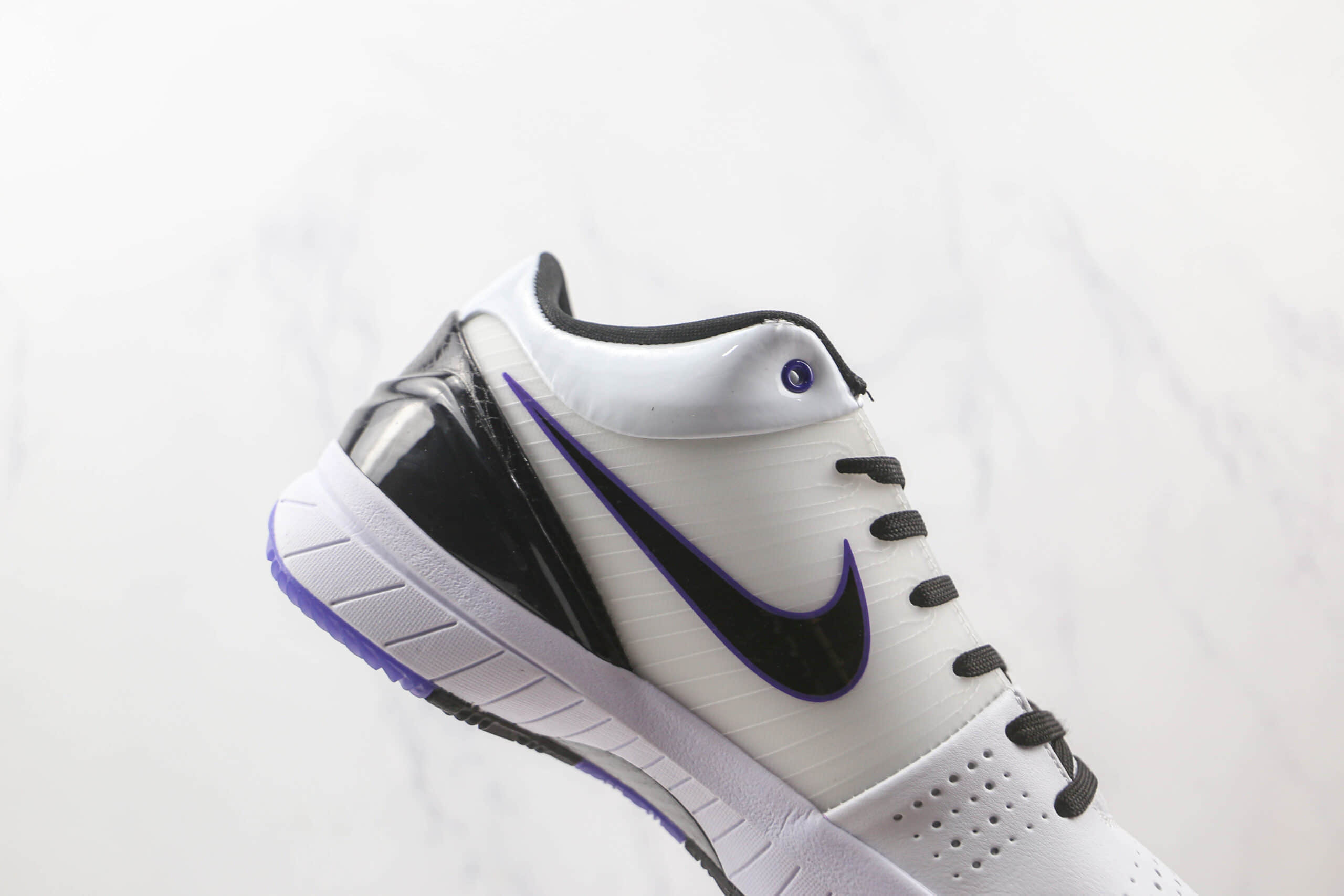 耐克Nike Zoom Kobe 4 lnline纯原版本科比4代白紫色篮球鞋内置碳板支持实战 货号:344335-101